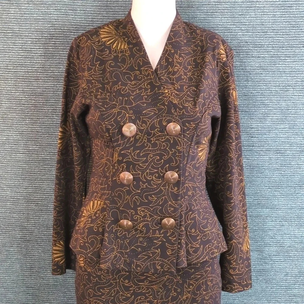 Vintage Capezio 2 Piece Skirt Suit Rare Rare Rare Made In The USA
